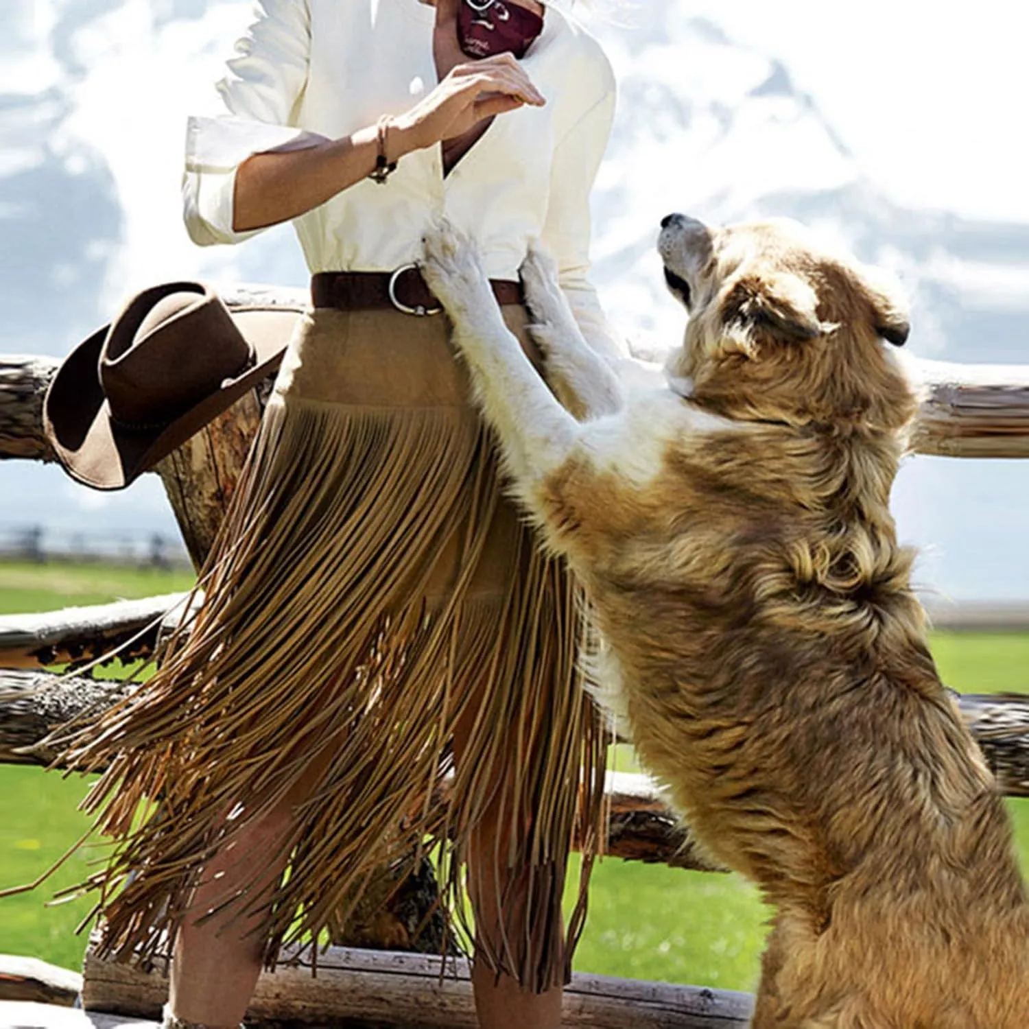 Women's Faux Suede Fringe Skirt High Waisted Casual A-Line Layered Tassel Skirt for Fall Winter Y2K Streetwear