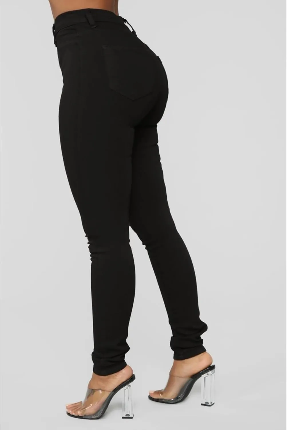 Women's High Waist Button Down Skinny Jeans Double Breasted Butt Lift Slim Fit Denim Pants Stretch Jean Trousers