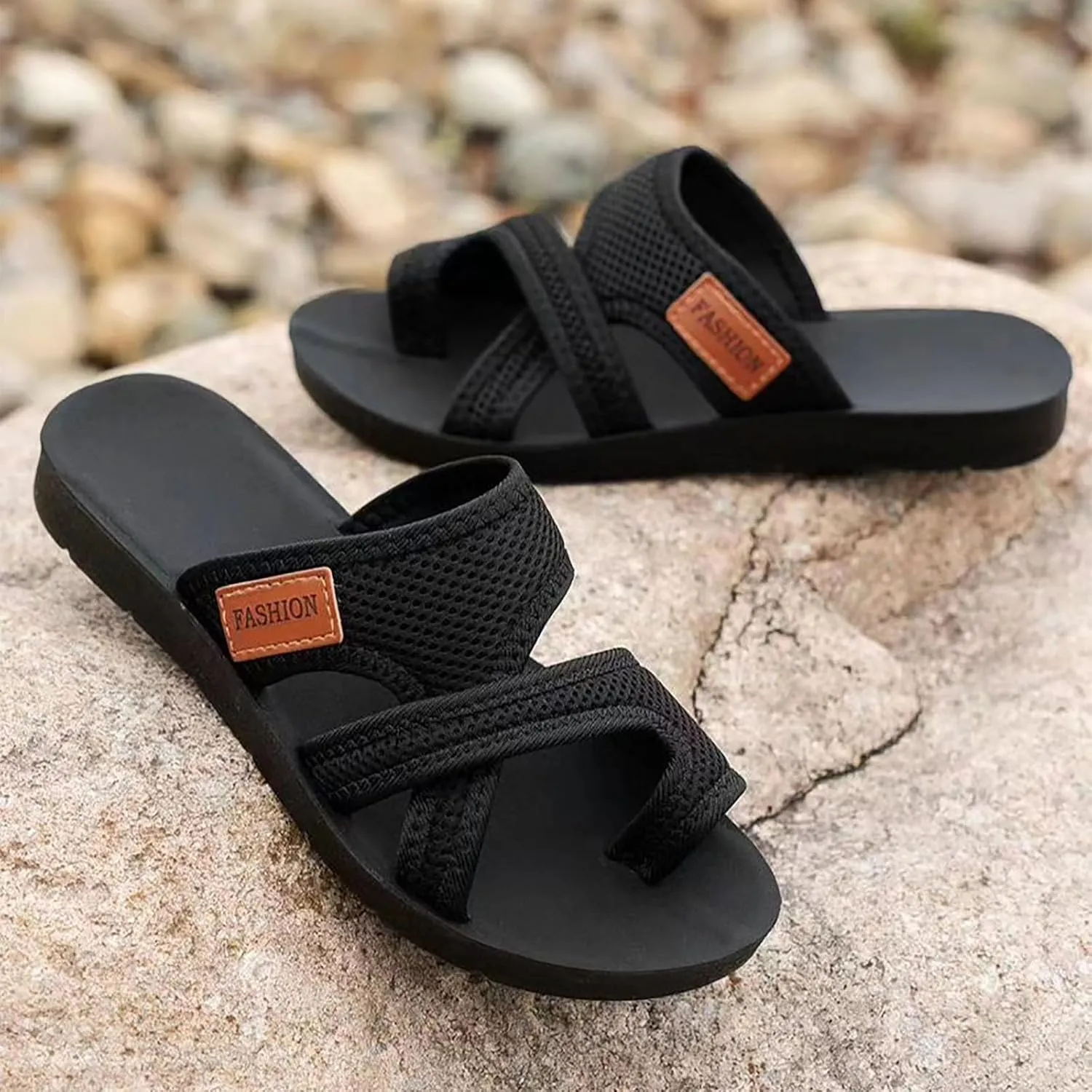 Women's Orthoptic Lightweight Breathable Mesh Sporty Sandal, Summer Comfortable Non Slip Beach Walking Sandals
