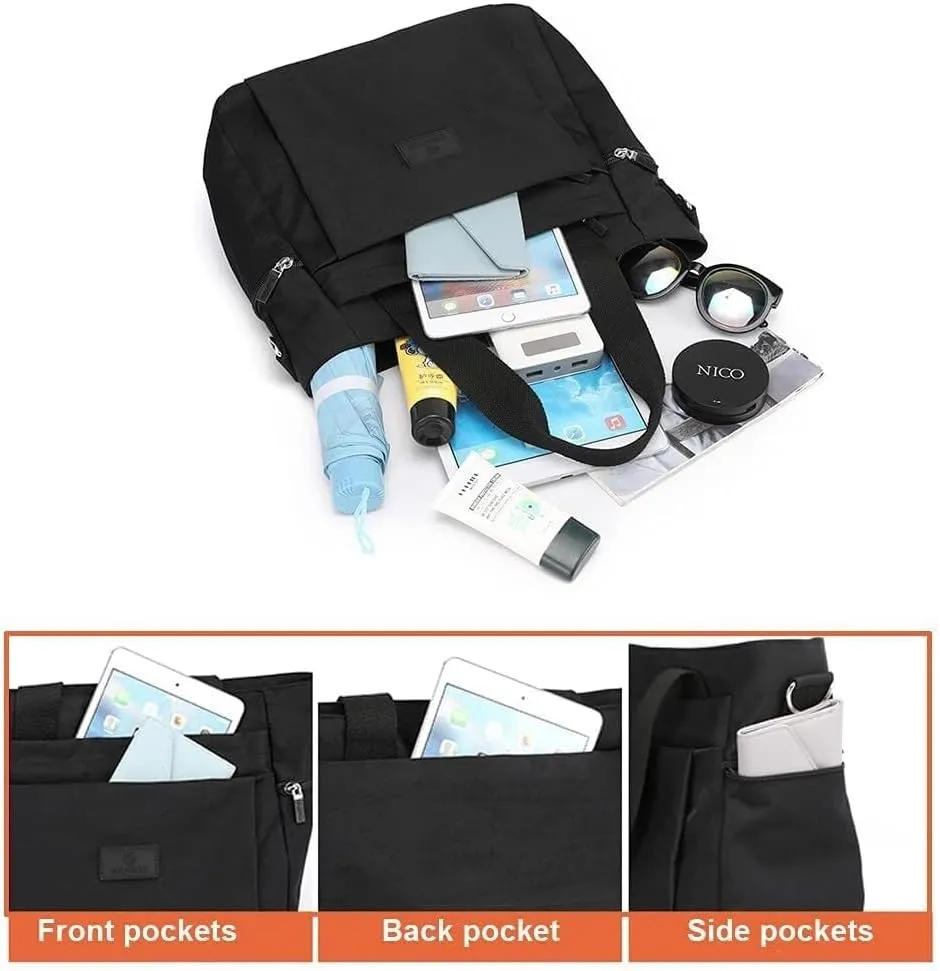 Women's Shoulder Bag Commuting Canvas Messenger Bag Shoulder Hobo Crossbody Bags With Pockets Large Capacity