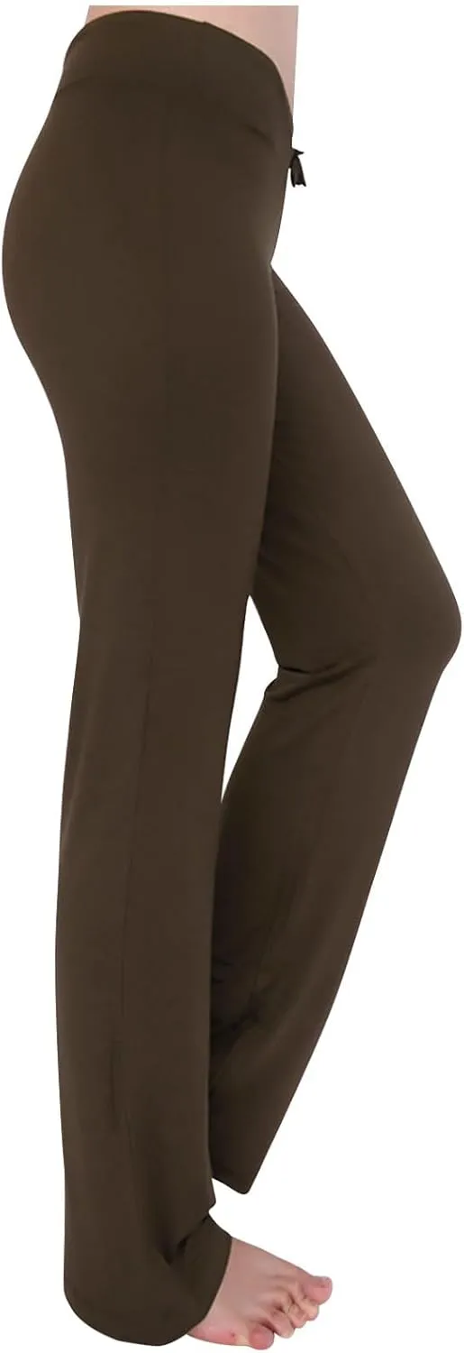 Women's Sports Yoga Pants Soft Bootcut Sweatpants High Waist Modal Cotton Flare Workout Pant Casual Trousers