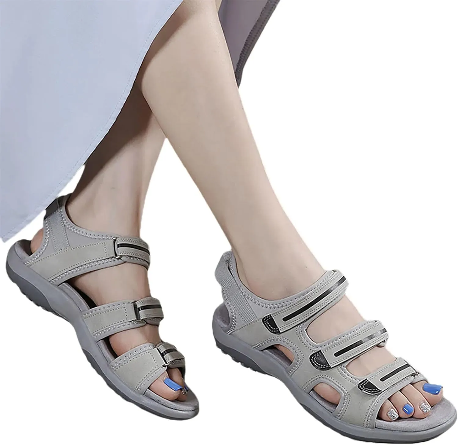 Women's Sporty Flat Sandals - Comfortable Wear-Resistant Flat Bottom Summer Shoes