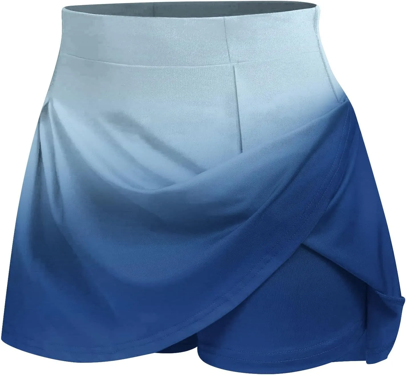 Womens Summer Skirt Shorts Skort Layered Ruffle Mini Skirts with Shorts Flowy Athletic Shorts High Waisted Tennis Skirts