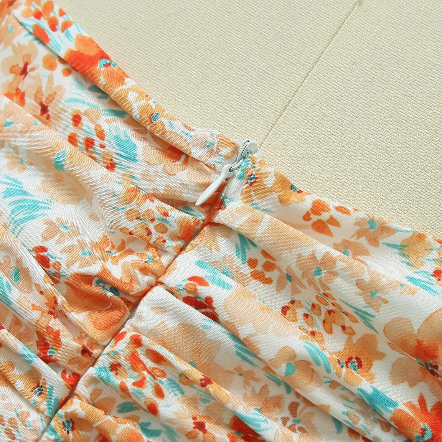 Women's Summer Sleeveless Halter Neck Boho Long Dress Backless Ruffle Hem Tiered Flowy Maxi Sundress Beach Vacation