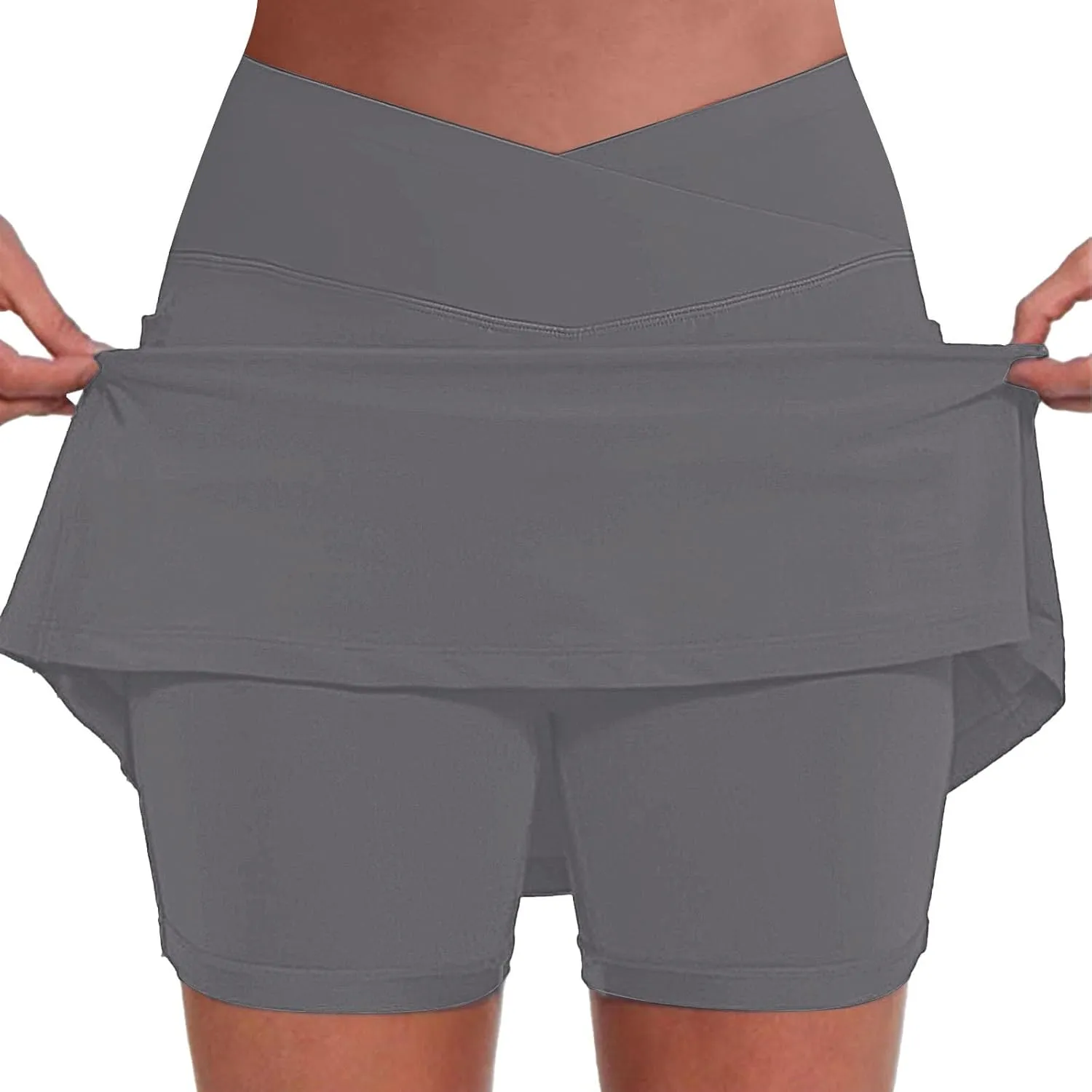 Women's Tennis Golf Skirts High Waisted Yoga Shorts for Workout Athletic Skorts Sports Running Pickleball with Pockets