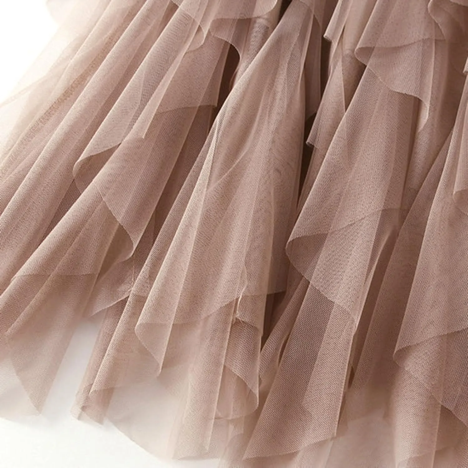 Women'S Tulle Skirt Elastic Waist Tutu Skirt Layered Puffy Fairy Skirts Mesh Layered Skirts Party Skirts
