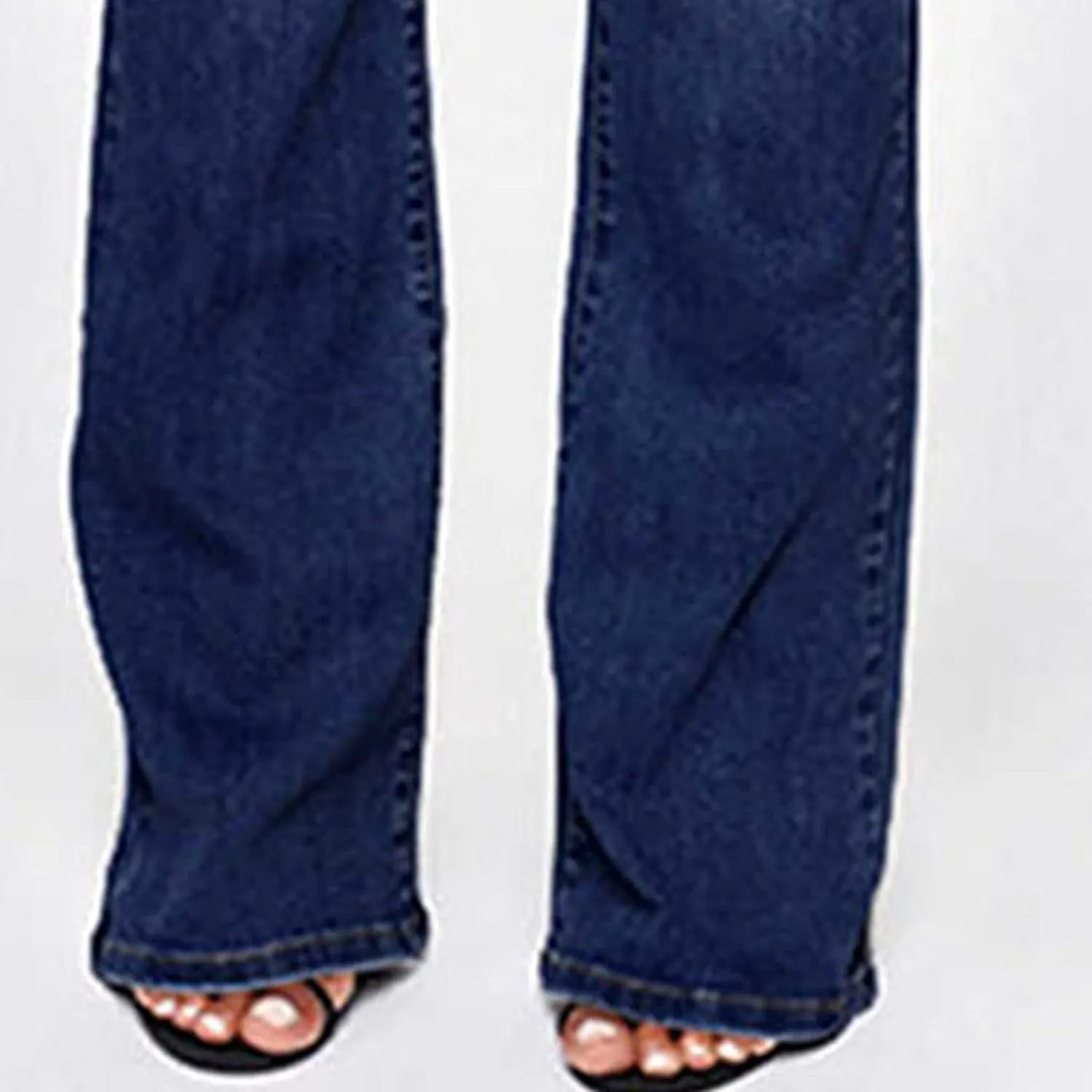 Women's Vintage Classic Flared Jeans Retro Button Up Bell Bottom Denim Pants High Waist Boot Cut Jean Trousers