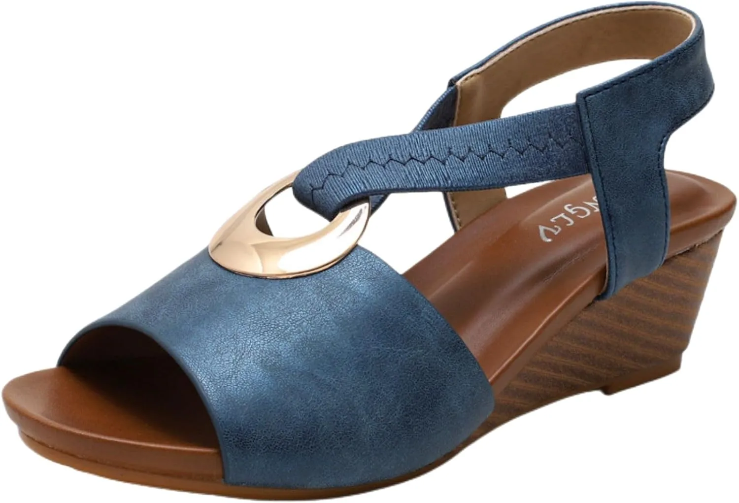 Women's Wedge Sandals Orthopedic Comfort Wear Shoes with Arch Support Roman Sandals Open Toe Formal Shoes for Office Work Mid Heel Platform Casual Sandal 2025 Fashion Shoe Dressy Outdoor Slippers