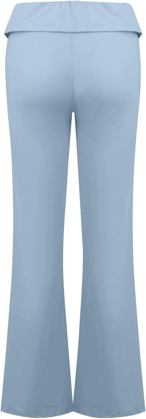 Yoga Leggings for Women, Flare Summer Pants High Waisted Tummy Control Stretch Pants Elastic Waist Trousers