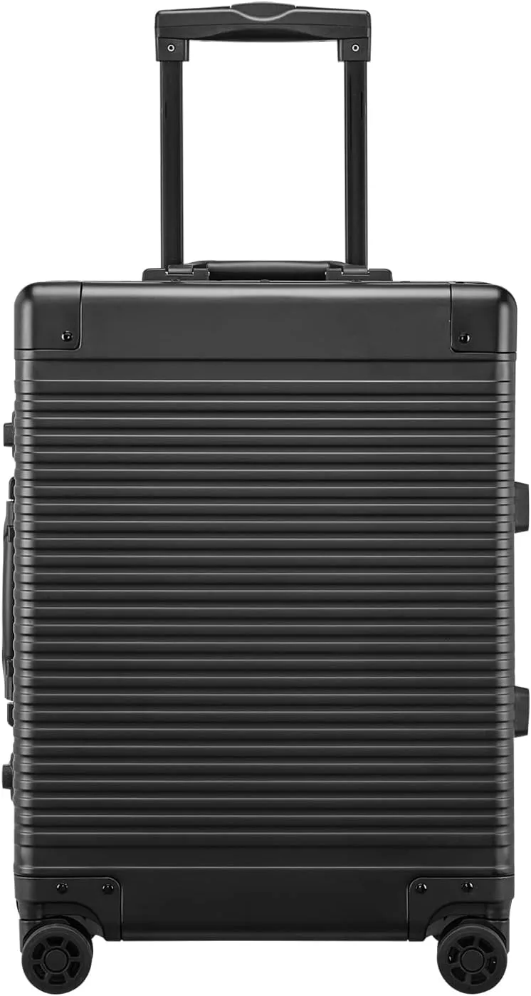 YUEMAI Aluminum Alloy Luggage Hard Shell Carry-Ons with Spinner Wheels (20")