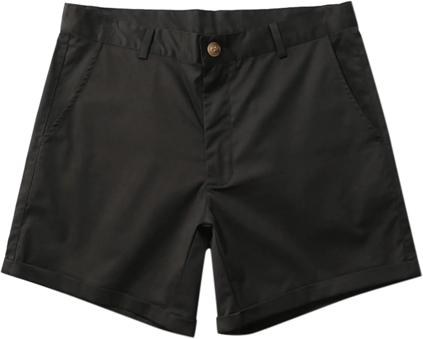 ZDOO Mens Flat Front Shorts Straight Leg Short Dress Pants Slim Fit Stretch Chino Shorts Business Casual Walk Shorts