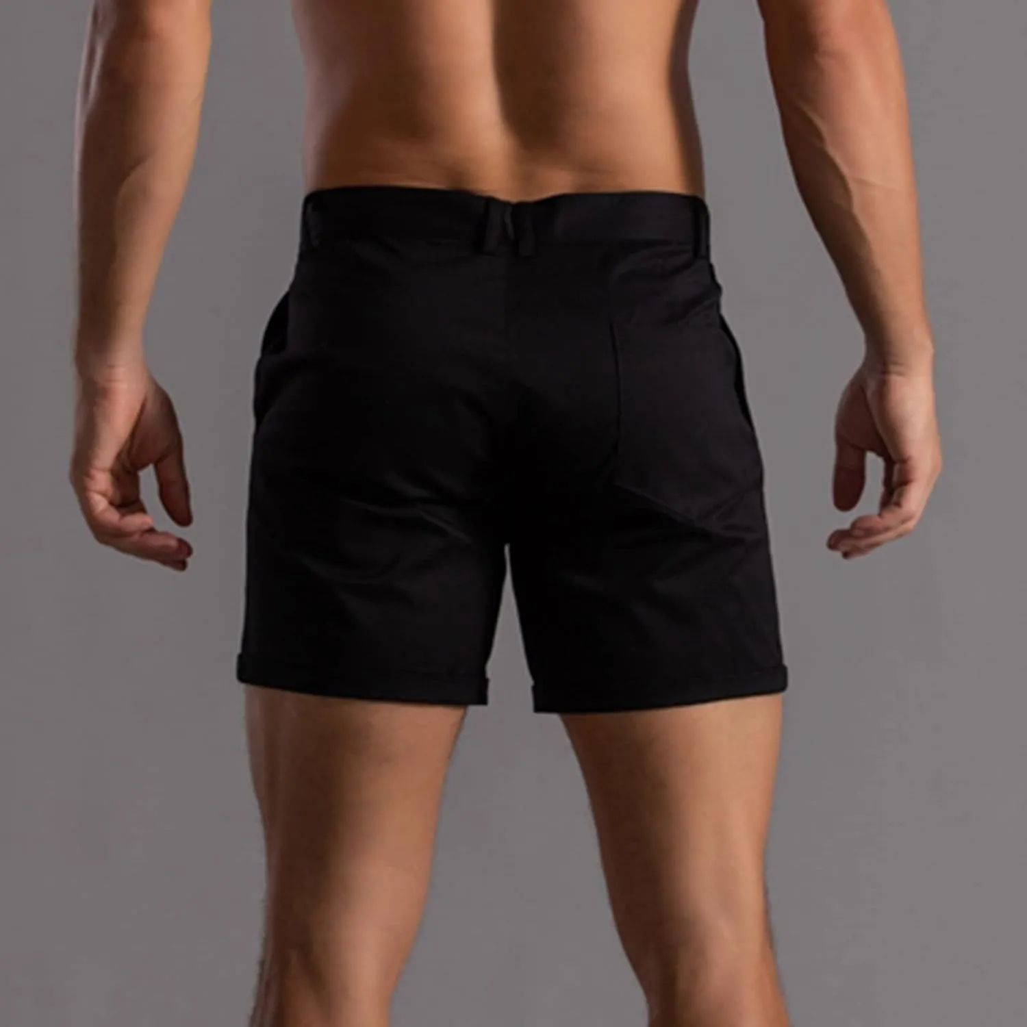 ZDOO Mens Flat Front Shorts Straight Leg Short Dress Pants Slim Fit Stretch Chino Shorts Business Casual Walk Shorts