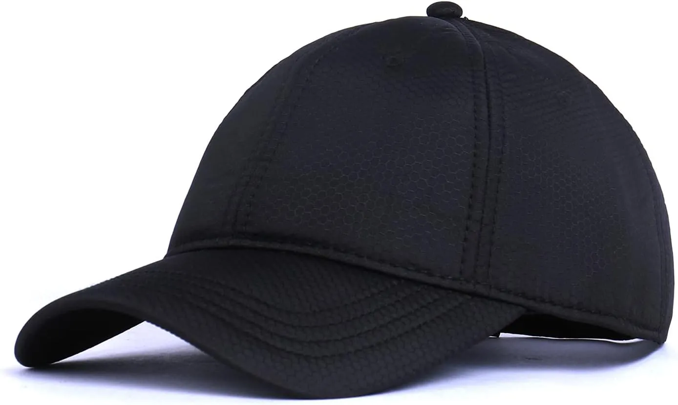 Zylioo XXL Oversize Fleece Baseball Cap,Closed Back Soft-Crown Dad Hats for Big Heads,Warm Quick Dry Golf Hat